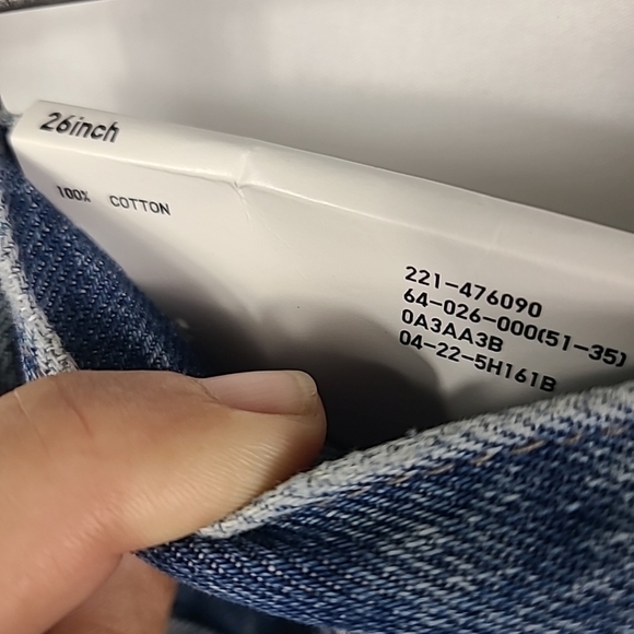 NWT Uniqlo Women’s Wide Straight Jeans Size 26 - Picture 6 of 6